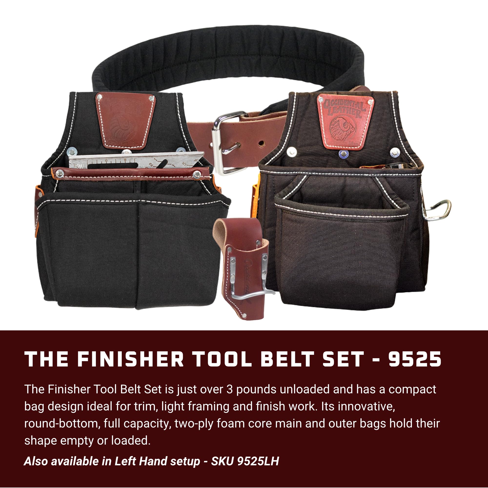 Amazon.com: Occidental Leather The Finisher - Juego de cinturón